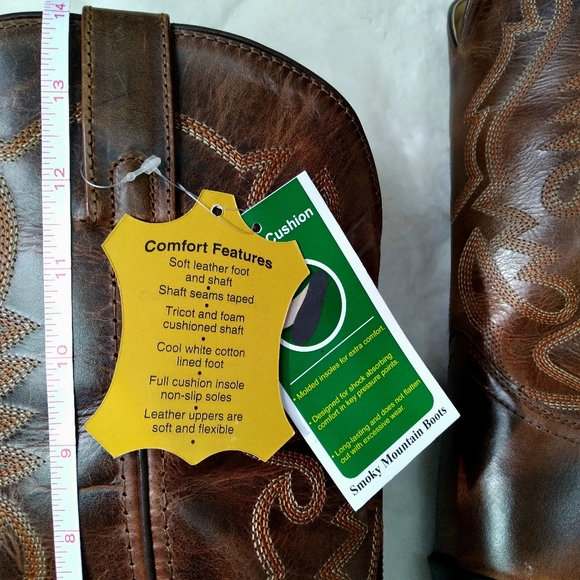 XWIDE Smoky Mountain Mens Western Cowboy Boot, Denver sz 10.5 EE 14 EE Brown NIB - Picture 7 of 16